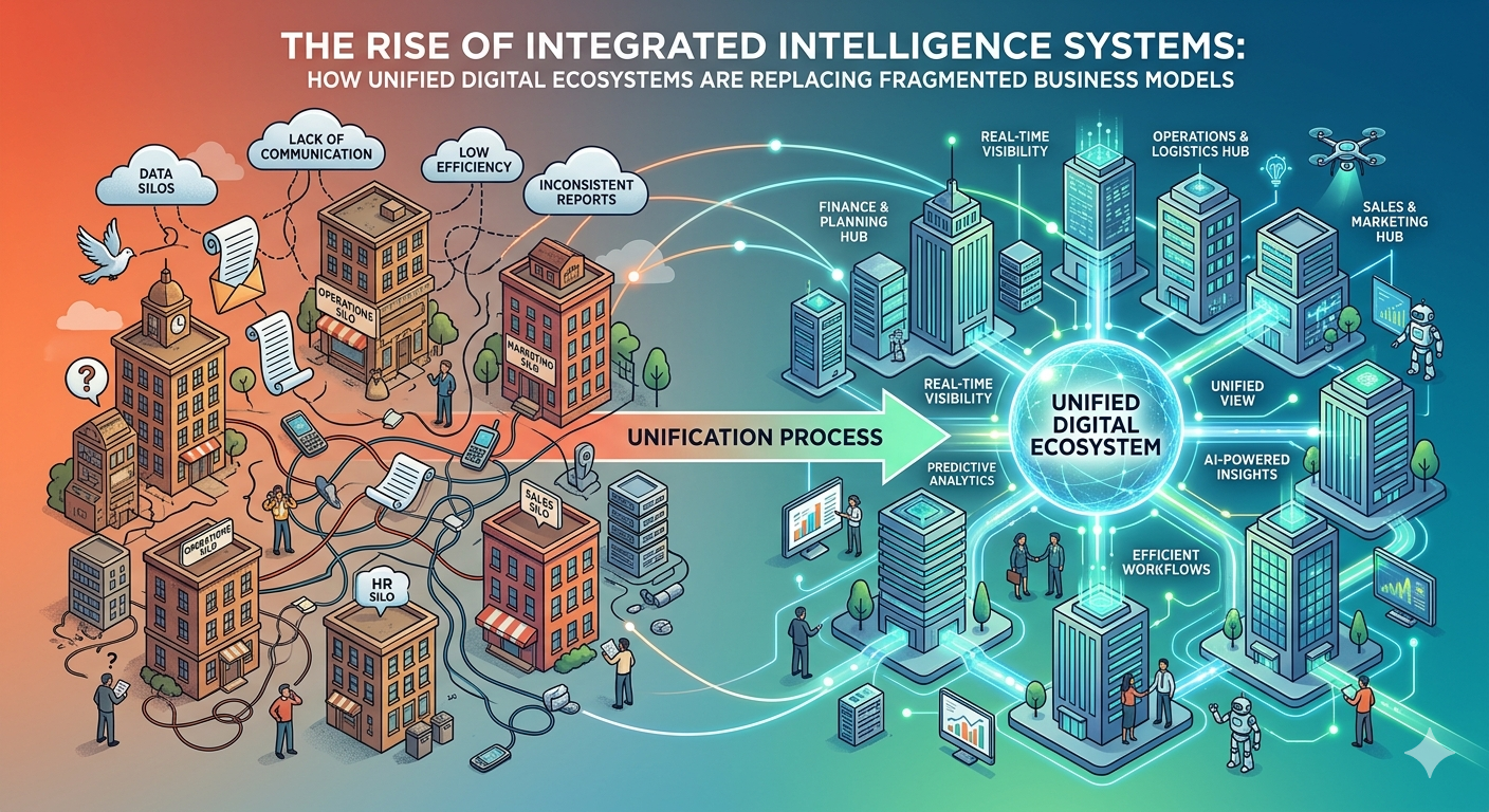 The Rise of Integrated Intelligence Systems: How Unified Digital Ecosystems Are Replacing Fragmented Business Models