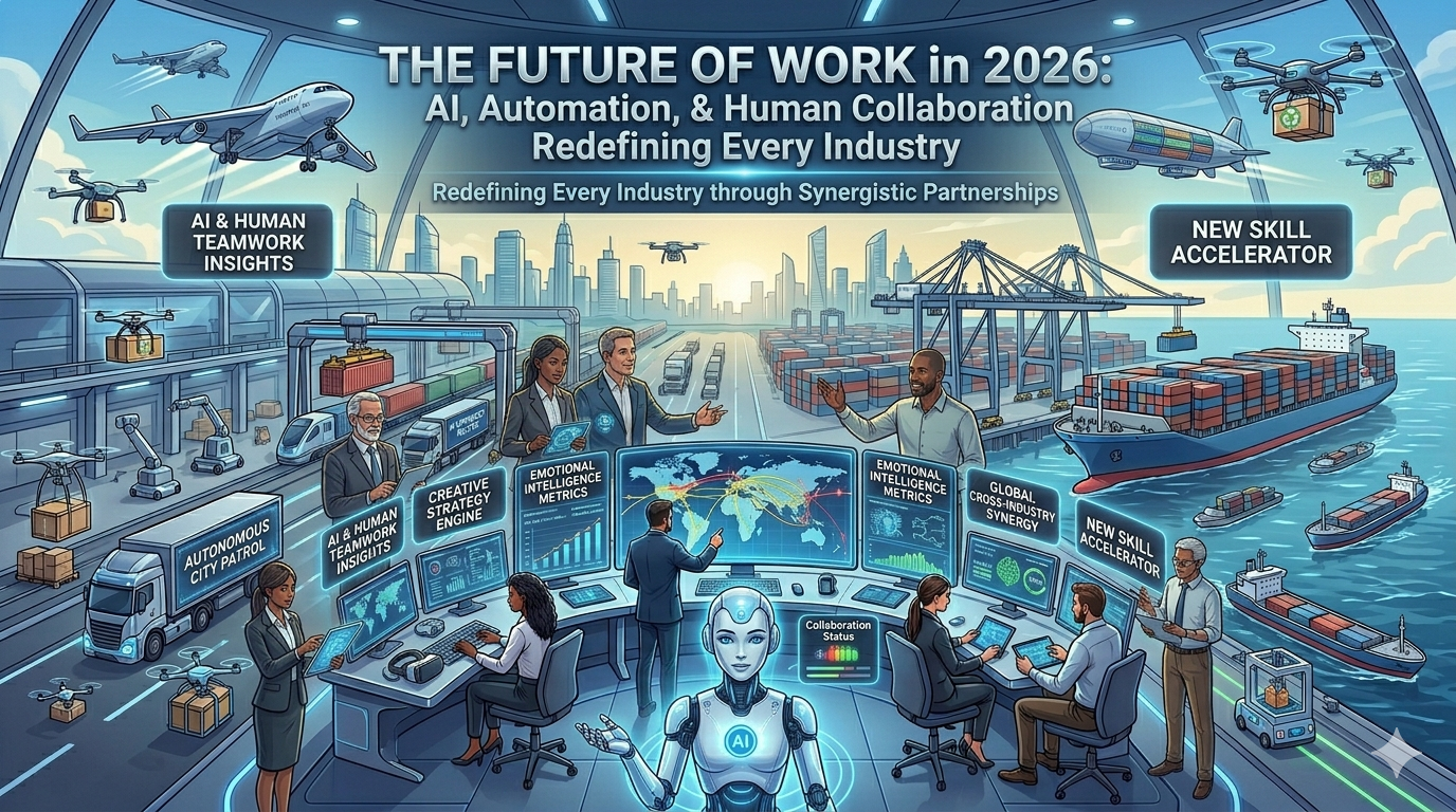 The Future of Work in 2026: How AI, Automation, and Human Collaboration Are Redefining Every Industry