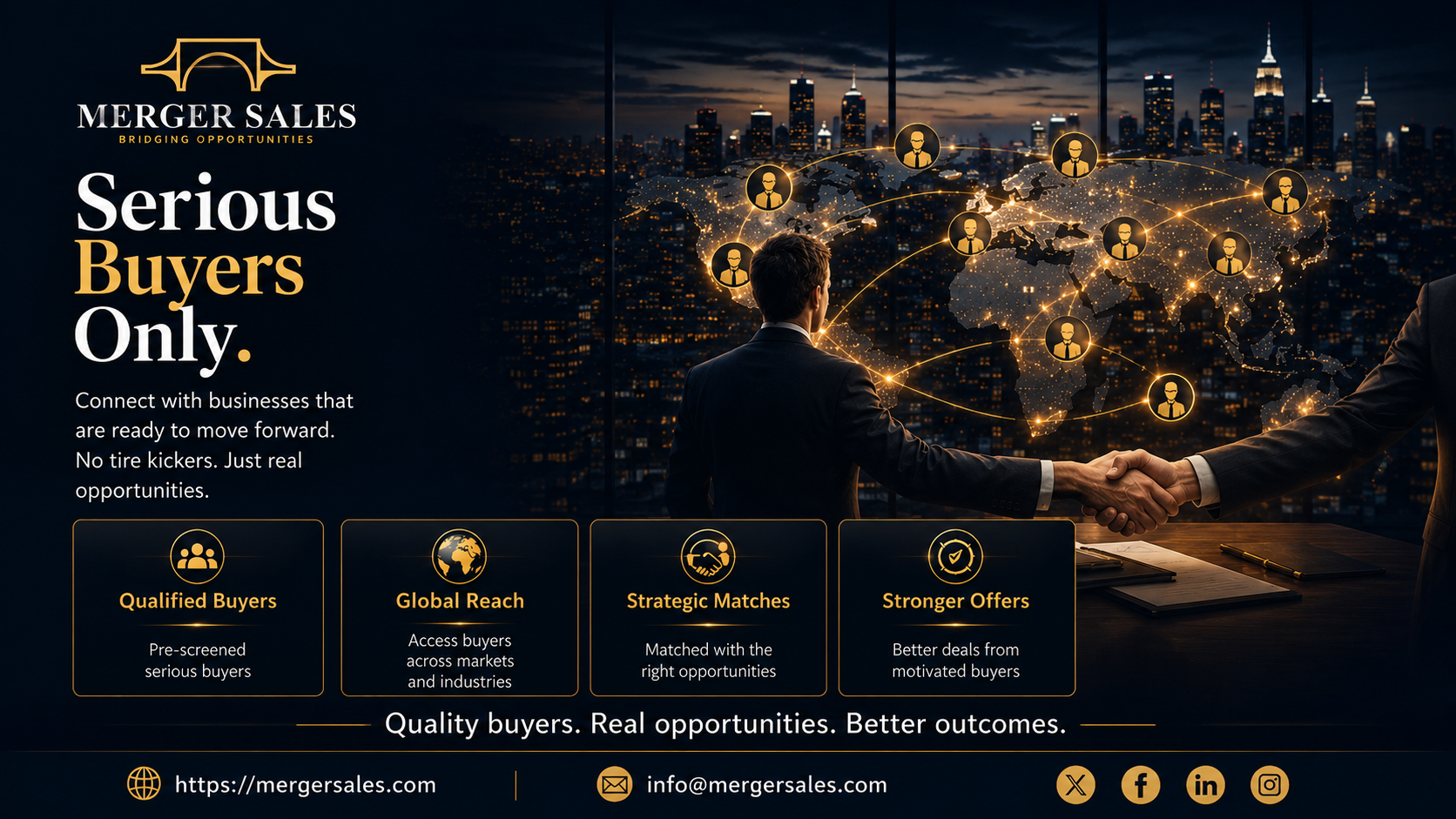 Serious Buyers Only | Merger Sales